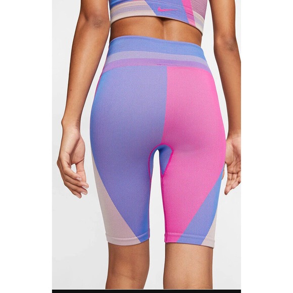 Nike Womens Icon Clash Training Bike Shorts Fire Pink XS CJ5091-601 - Picture 4 of 6